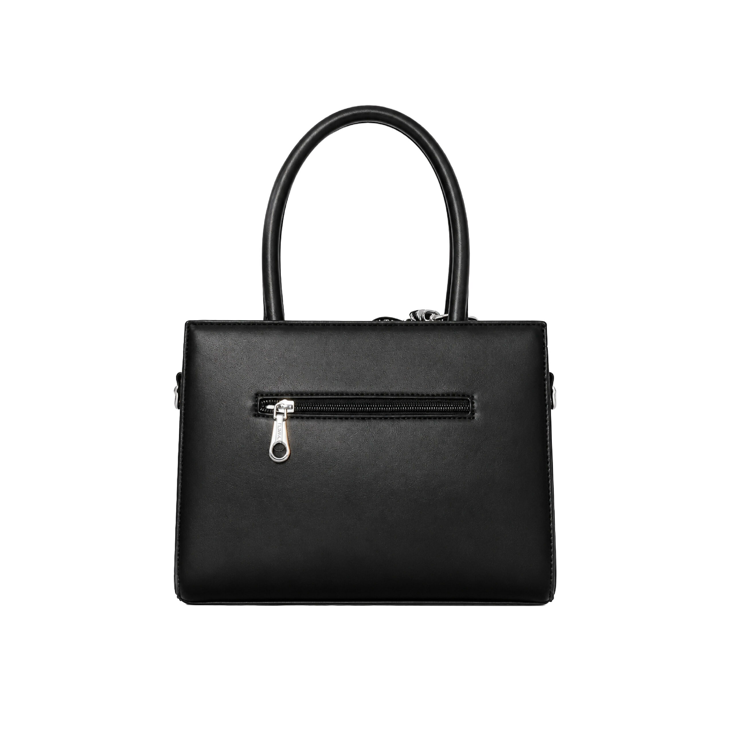 Rosalina Fairy Burgundy Textured Handbag with Heart Charm, Double Top Handles and Detachable Shoulder Strap