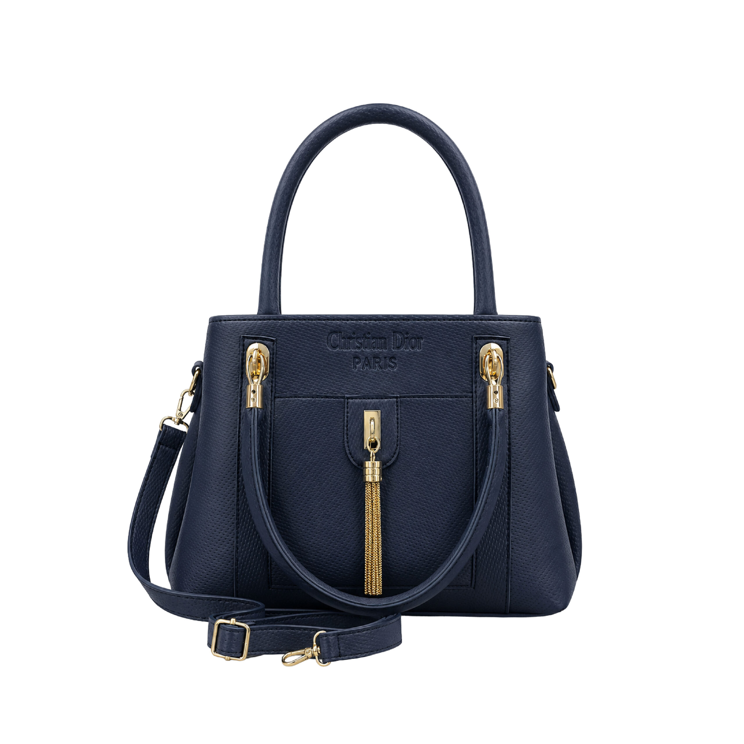 Aurelia Fairy Mustard Yellow Structured Handbag with Tassel Detail and Double Top Handles