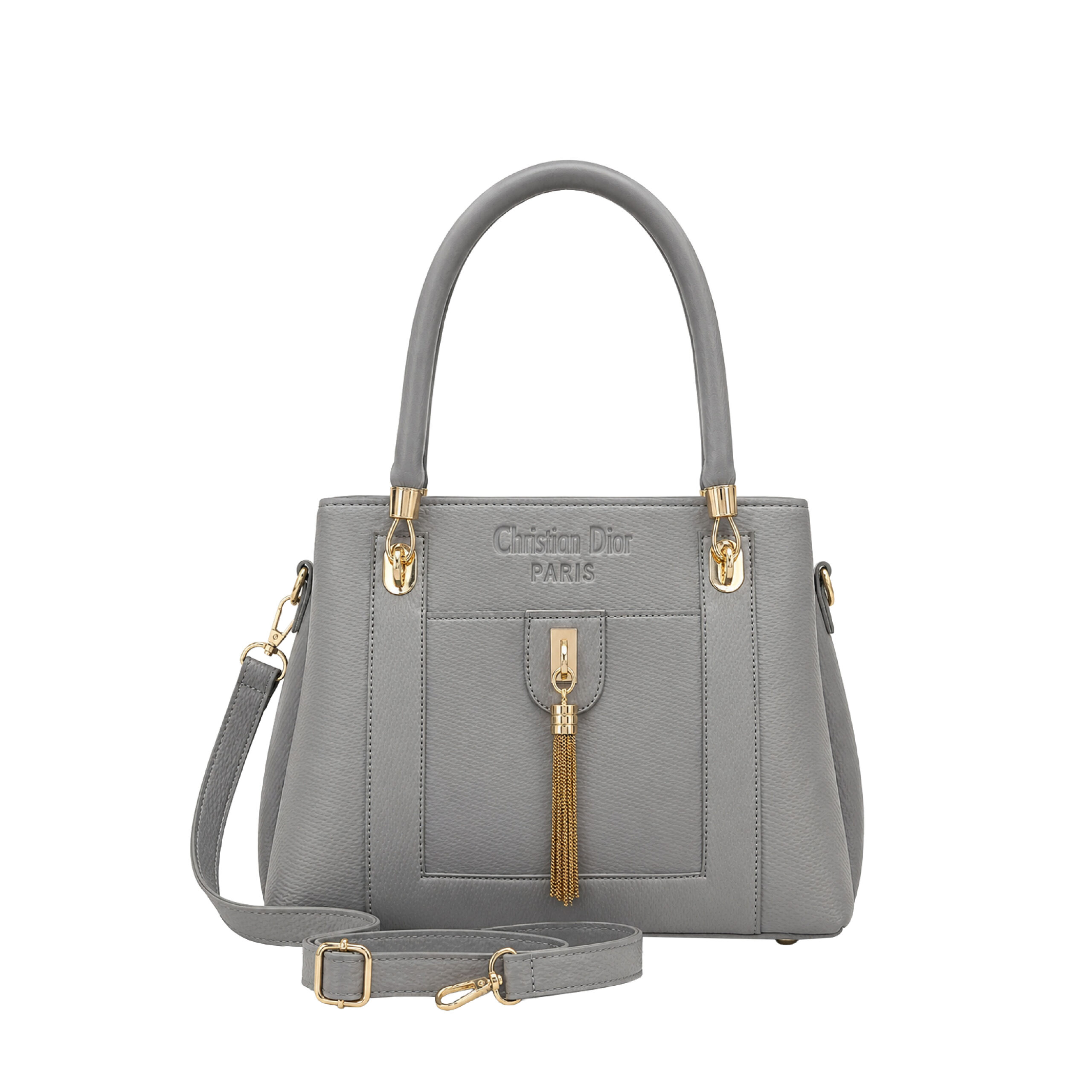 Aurelia Fairy Mustard Yellow Structured Handbag with Tassel Detail and Double Top Handles